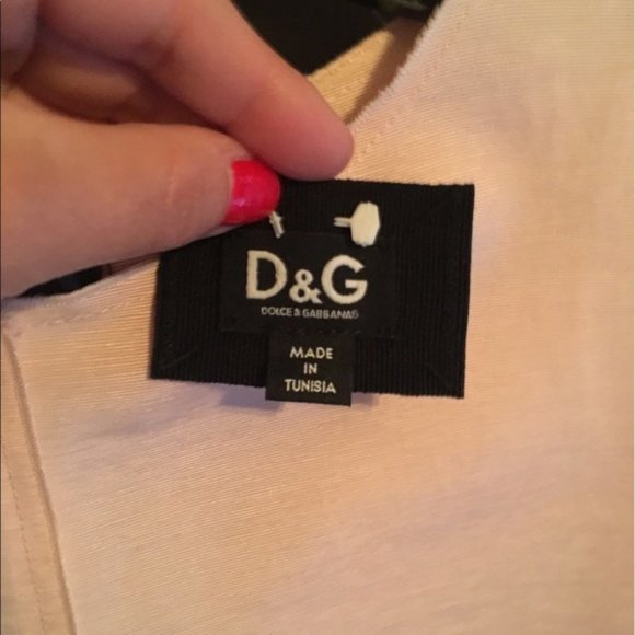 D&G by DOLCE&GABBANA Pink Cotton Sleeveless Dress SZ 42 - Picture 13 of 14